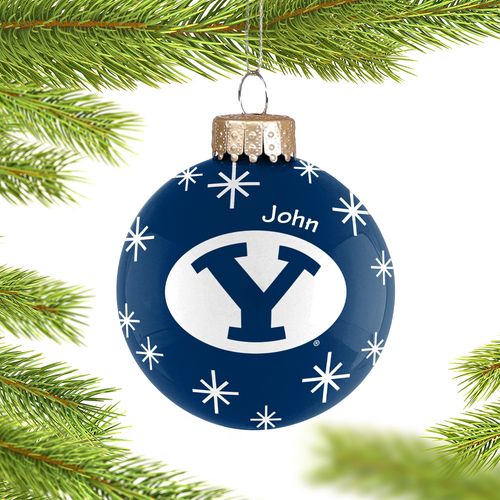 Brigham Young Ball Holiday Ornament