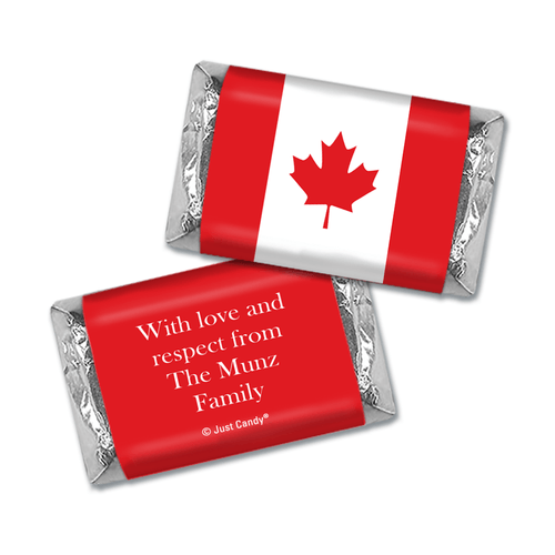 Personalized Hershey's Miniatures Canadian Flag