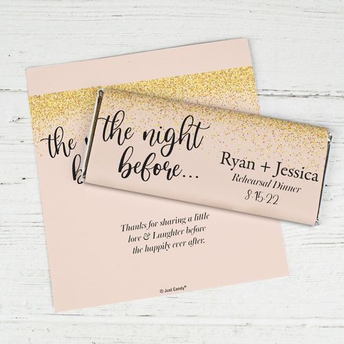 Personalized Wedding - Night Before Chocolate Bar Wrappers