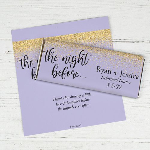 Personalized Wedding - Night Before Chocolate Bar Wrappers