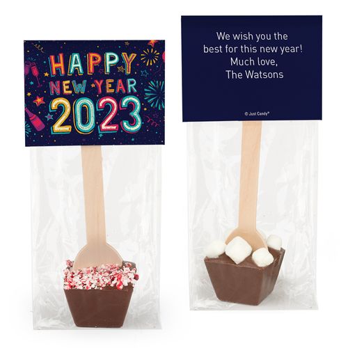 Personalized New Year's Eve Festivities Hot Chocolate Spoon