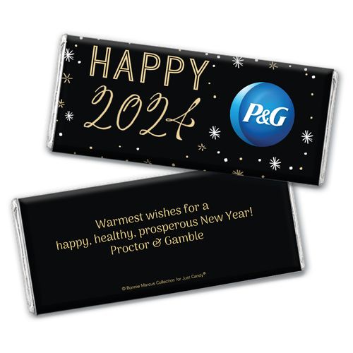 Personalized Party and Prosper New Years Chocolate Bar & Wrapper
