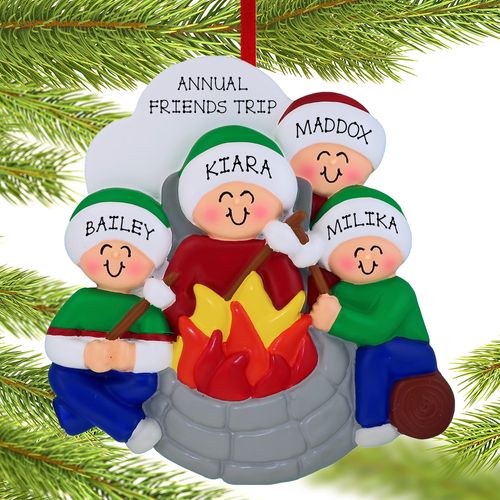 Firepit 4 Friends Holiday Ornament