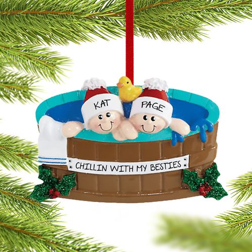 Hot Tub Friends Holiday Ornament