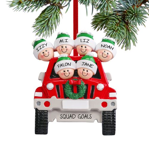 SUV 6 Friends Holiday Ornament