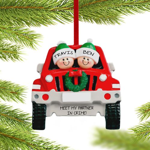 SUV 2 Friends Holiday Ornament