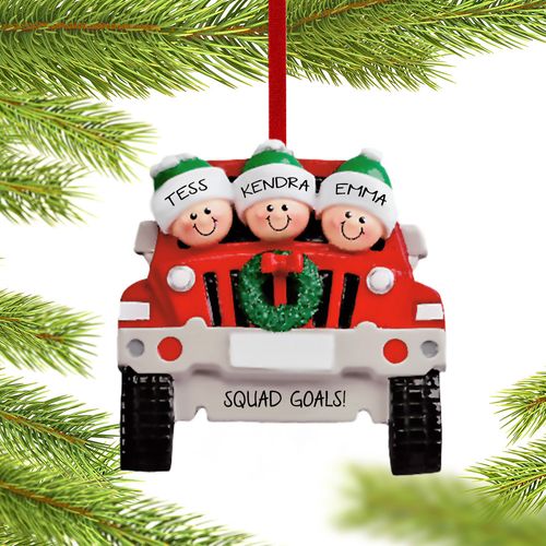 SUV 3 Friends Holiday Ornament
