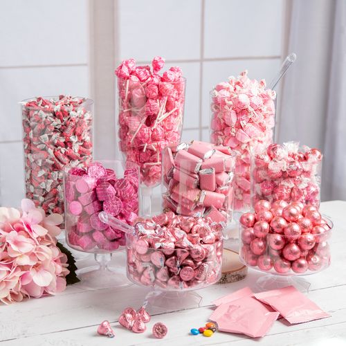 Pink Wrapped Candy Buffet