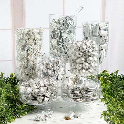 Silver Wrapped Candy Buffet