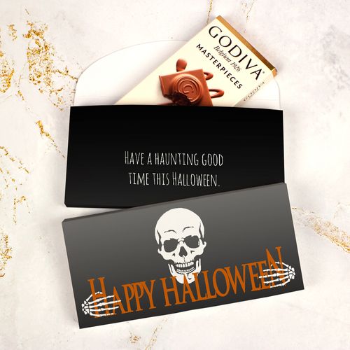 Deluxe Personalized Halloween Fright Night Godiva Chocolate Bar Gift Box