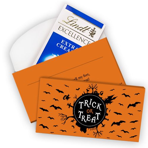 Deluxe Personalized Halloween Sweet Treats Lindt Chocolate Bar in Box