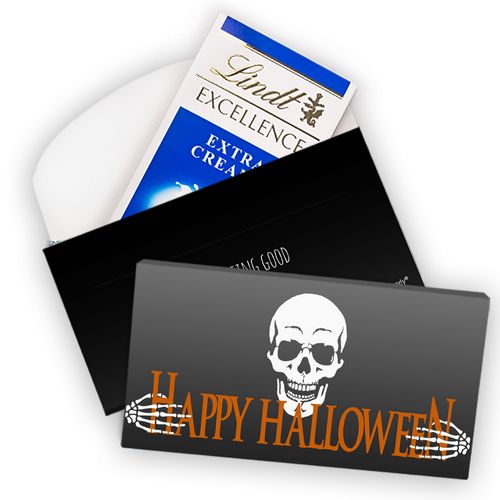 Deluxe Personalized Halloween Fright Night Lindt Chocolate Bar in Box