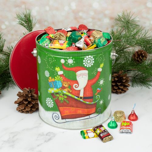 Sparkly Santa 3.7 lb Hershey's Holiday Mix Tin