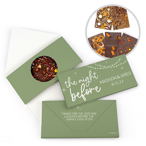 Personalized The Night Before Gourmet Infused Belgian Chocolate (3.5oz)