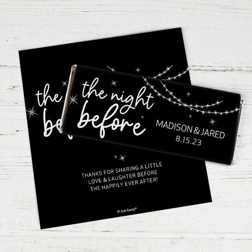 Personalized Wedding - The Night Before Chocolate Bar Wrappers