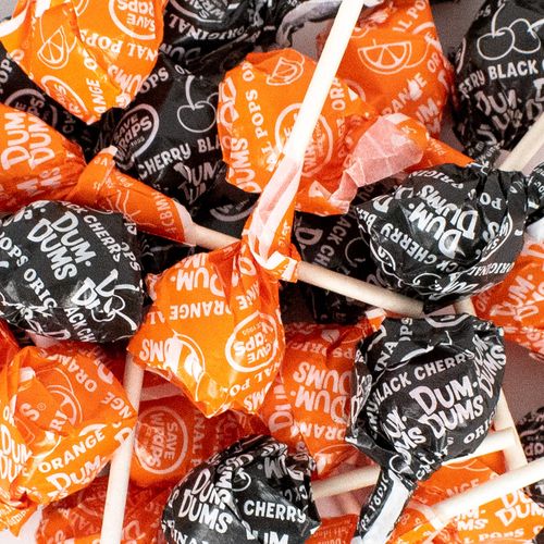 Halloween Black & Orange Dum Dums Lollipops