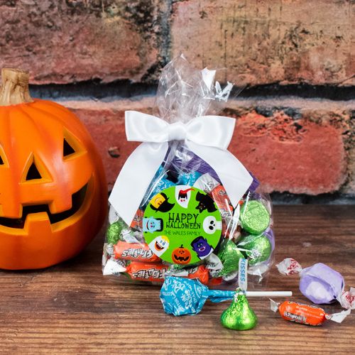Personalized Halloween Goodie Bag Monster Party