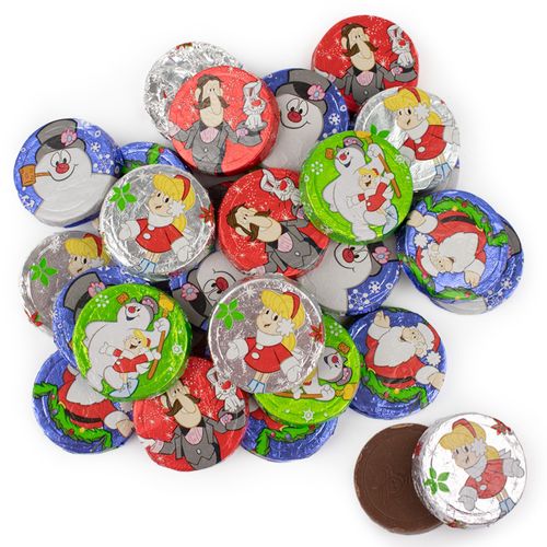 Christmas Frosty the Snowman Double Crisp Chocolate Coins