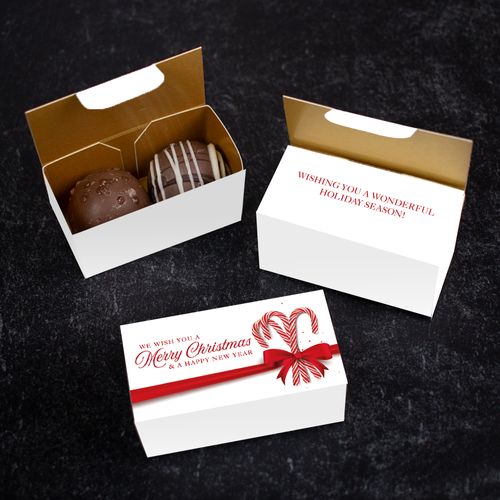 Personalized Merry Christmas Truffle Favors 2 pcs