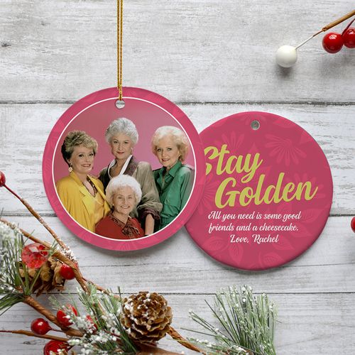 Personalized Stay Golden Ornament