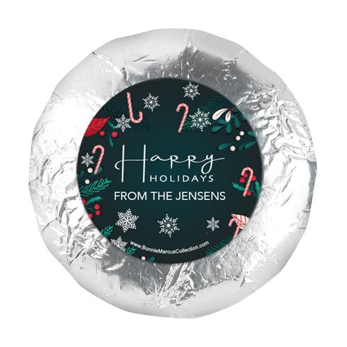 Personalized Christmas Candy Cane 1.25" (48 Stickers)