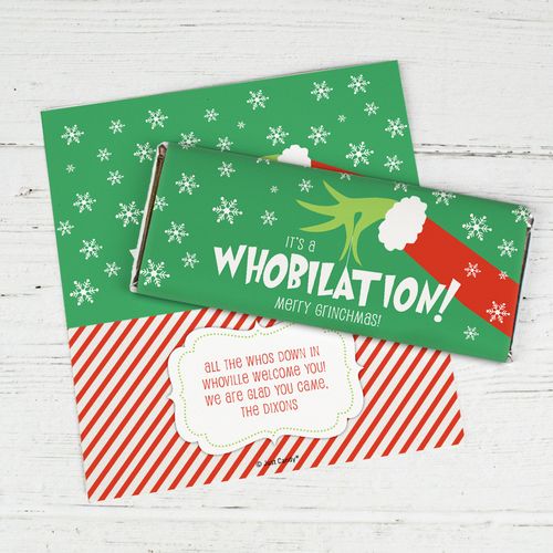 Personalized Christmas Grinched Standard Wrappers Only