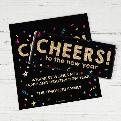 Personalized New Year Cheers Standard Wrappers Only