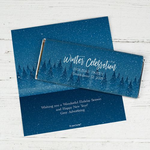 Personalized Chocolate Bar Wrappers Only - Winter Celebration Winter Party