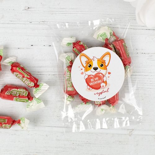 Personalized Valentines Day Candy Bag Puppy Love with Frooties