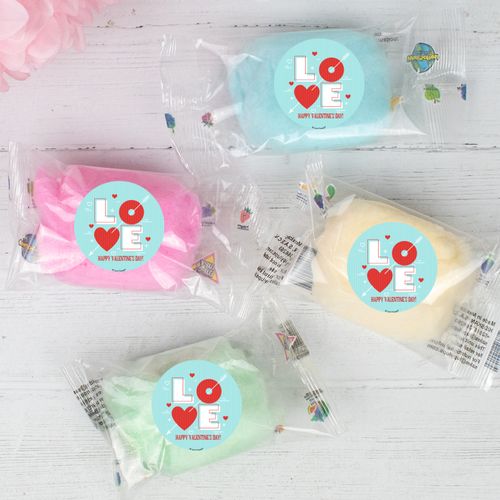 Valentine's Day Personalized Cotton Candy (Pack of 10) - Blue Love