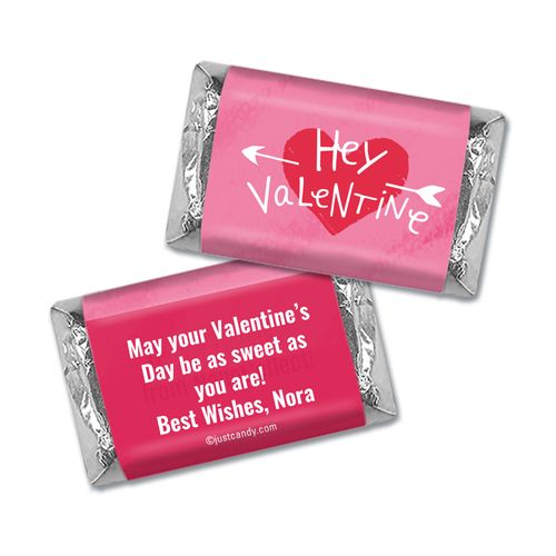 Valentine's Day Personalized Hershey's Miniatures Hey Valentine