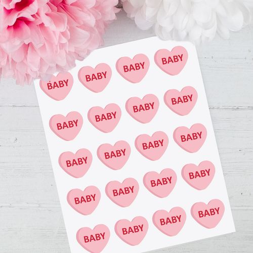 Personalized Valentine's Day 2" Stickers - Coversation Hearts