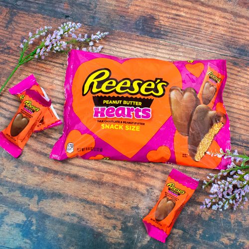Reese's Peanut Butter Hearts Snack Size - 9.6oz Bag