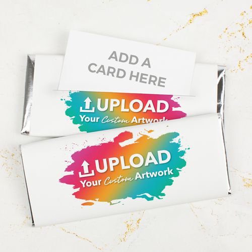 Custom Add your Artwork Business Card Chocolate Bar & Wrapper