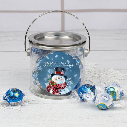 Christmas Jolly Snowman Lindt Truffle Mix Paint Can