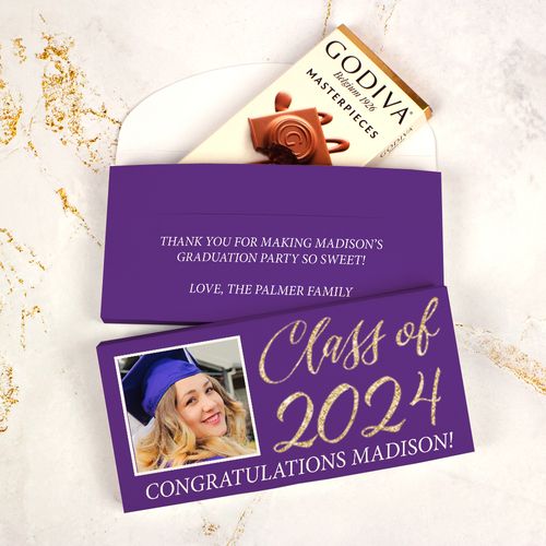Deluxe Personalized Graduation Godiva Chocolate Bar