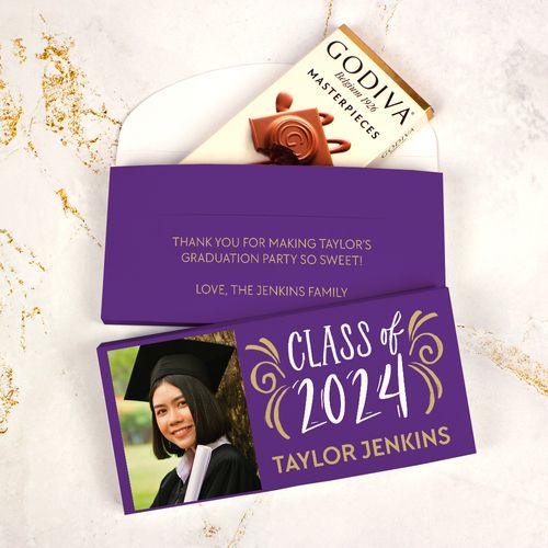 Deluxe Personalized Graduation Godiva Chocolate Bar