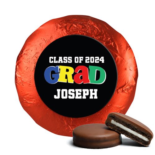 Personalized Bonnie Marcus Collection Colorful Graduation Milk Chocolate Covered Oreos