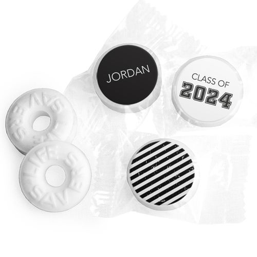 Personalized Life Savers Mints - Graduation School Spirit Stripes