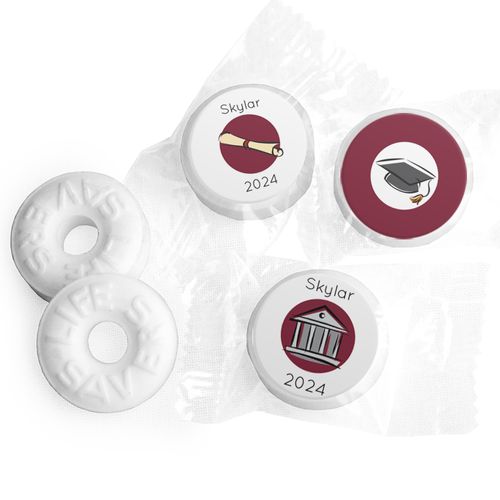 Graduation Favors - Icon Grad Stickers - Life Savers