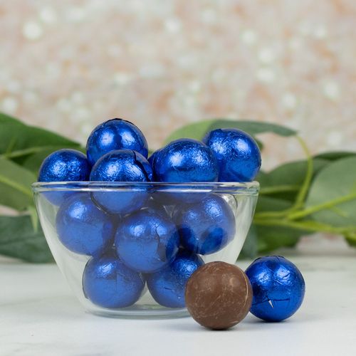 Blue Chocolate Foil Balls