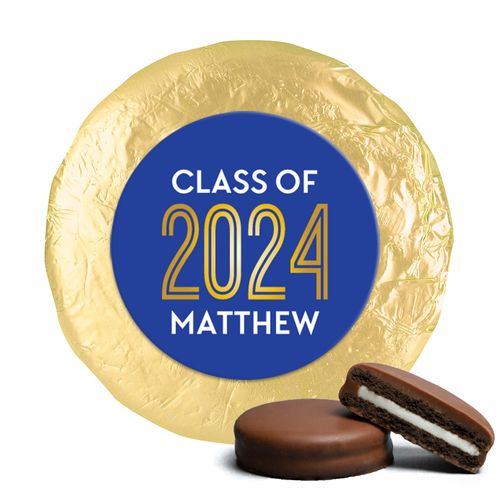 Personalized Bonnie Marcus Golden Grad Graduation Milk Chocolate Covered Oreos