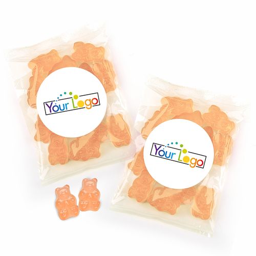 Personalized Business Add Your Logo Candy Bags with Gummi Bears