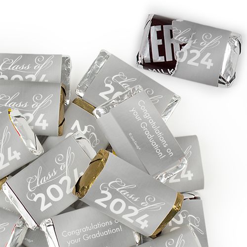Silver Graduation Candy - Class Of Wrapped Hershey's Miniatures