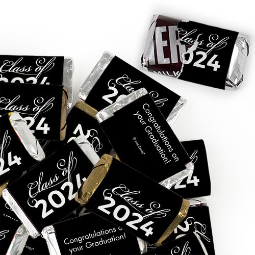 Black Graduation Candy - Class Of Wrapped Hershey's Miniatures