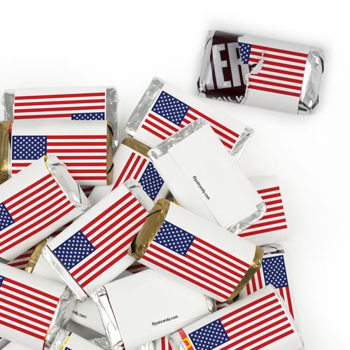 Patriotic Candy - Flag Wrapped Hershey's Miniatures