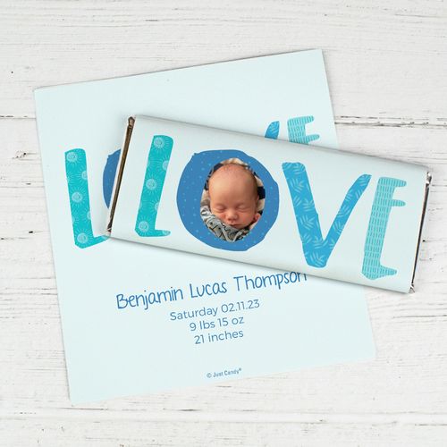 Personalized Baby Photo Announcement Hershey's Chocolate Bar Wrappers