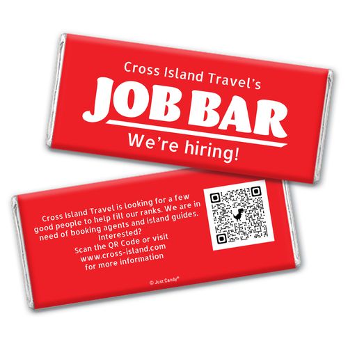 Personalized Business Promotional Job Bar Hiring Chocolate Bar