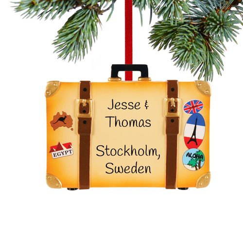 World Travel Trunk Holiday Ornament