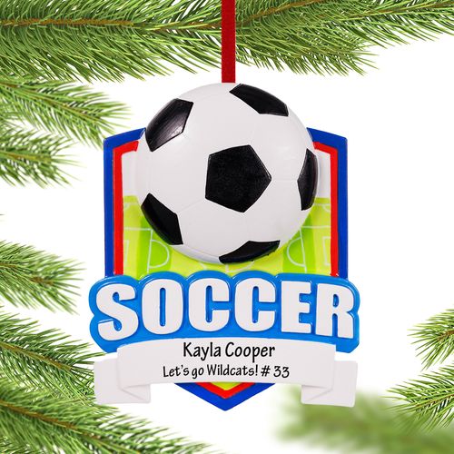 Soccer Holiday Ornament